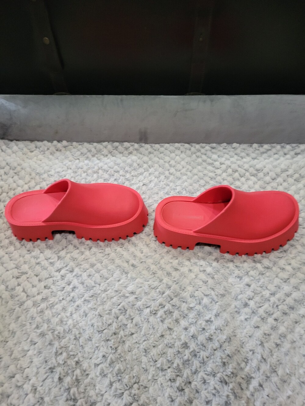 Jeffrey Campbell Women's Casual Slip-On Clog - Deep Coral - Picture 3 of 3